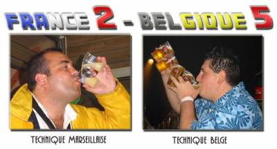 voila les 2 technique pour boire des biere